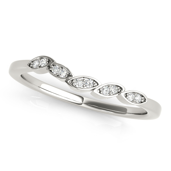 Bypass Floral Diamond Bridal Set Setting Platinum (1.55ct)