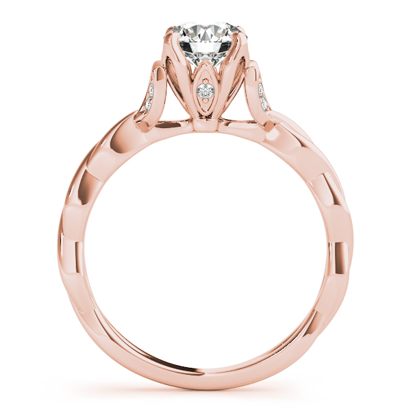 Infinity Leaf Bridal Ring Set 14k Rose Gold (0.32ct)
