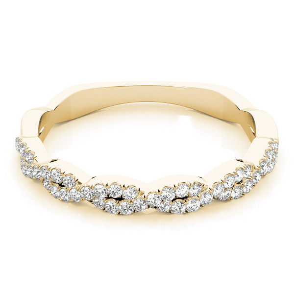 Infinity Diamond Stackable Ring Band 14k Yellow Gold (0.25ct)