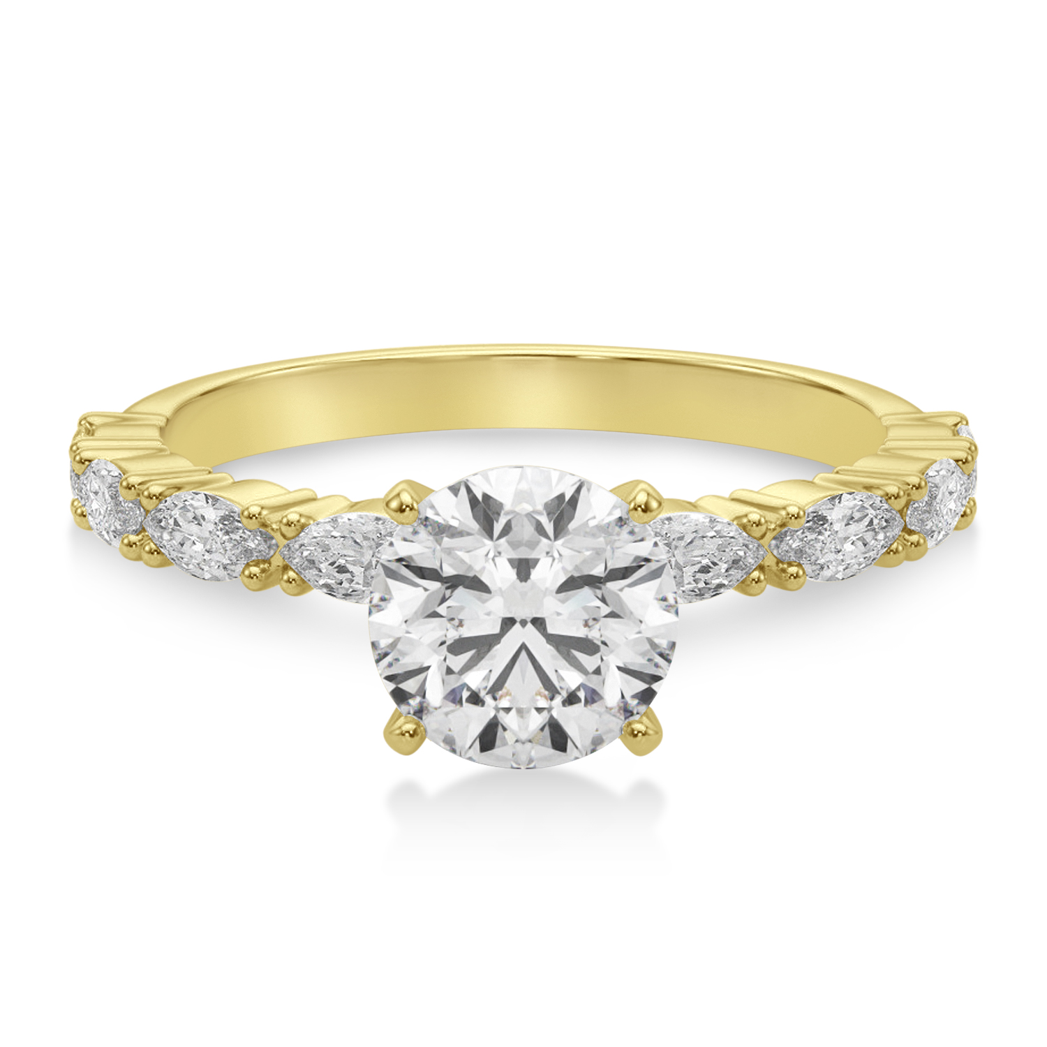 Lab Grown Diamond Marquise Engagement Ring 14k Yellow Gold (0.63ct)