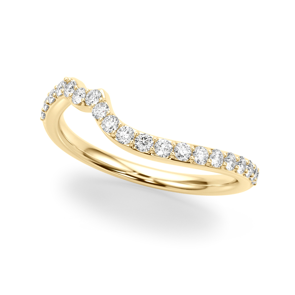Swirl Design Diamond & Marquise Bridal Set 14K Yellow Gold (0.96ct)