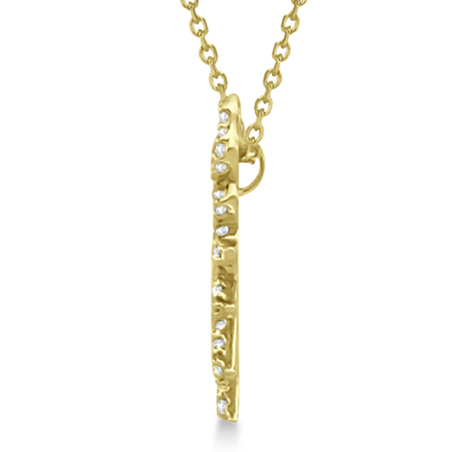 Diamond Sunburst Necklace in 14k Yellow Gold (0.40ct)