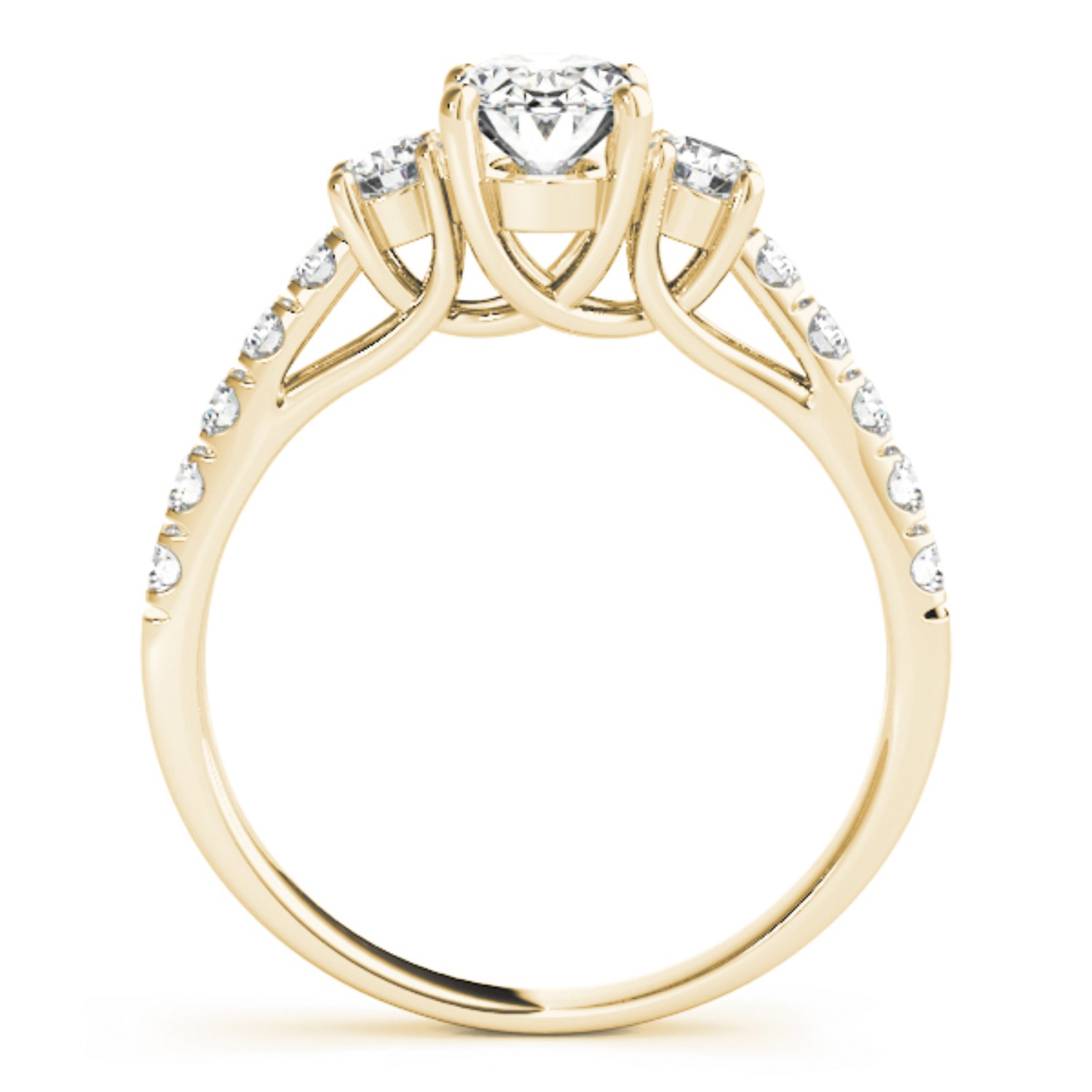Oval Cut Diamond Engagement Ring 18k Yellow Gold (1.40ct)