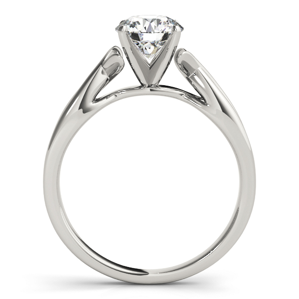 Solitaire Bypass Diamond Engagement Ring 14k White Gold (1.25ct)