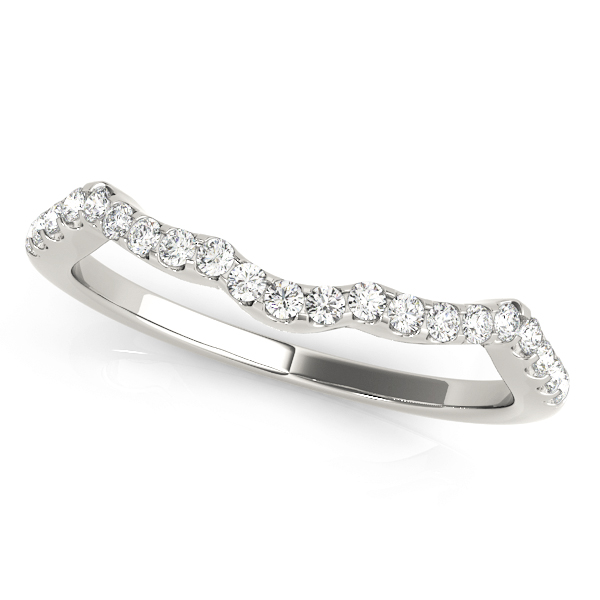 Diamond Infinity Halo Engagement Ring & Band 14k White Gold (0.73ct)