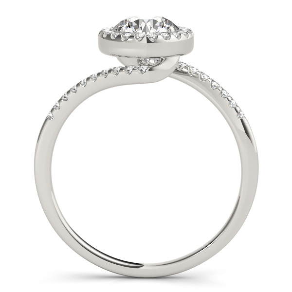 Brilliant Round Bypass Diamond Engagement Ring Platinum (0.70ct)