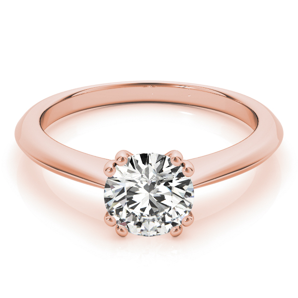 Diamond Solitaire 8 Prong Engagement Ring 18k Rose Gold (1.00ct)