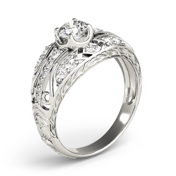 Diamond Art Deco Engagement Ring Platinum (0.73ct)
