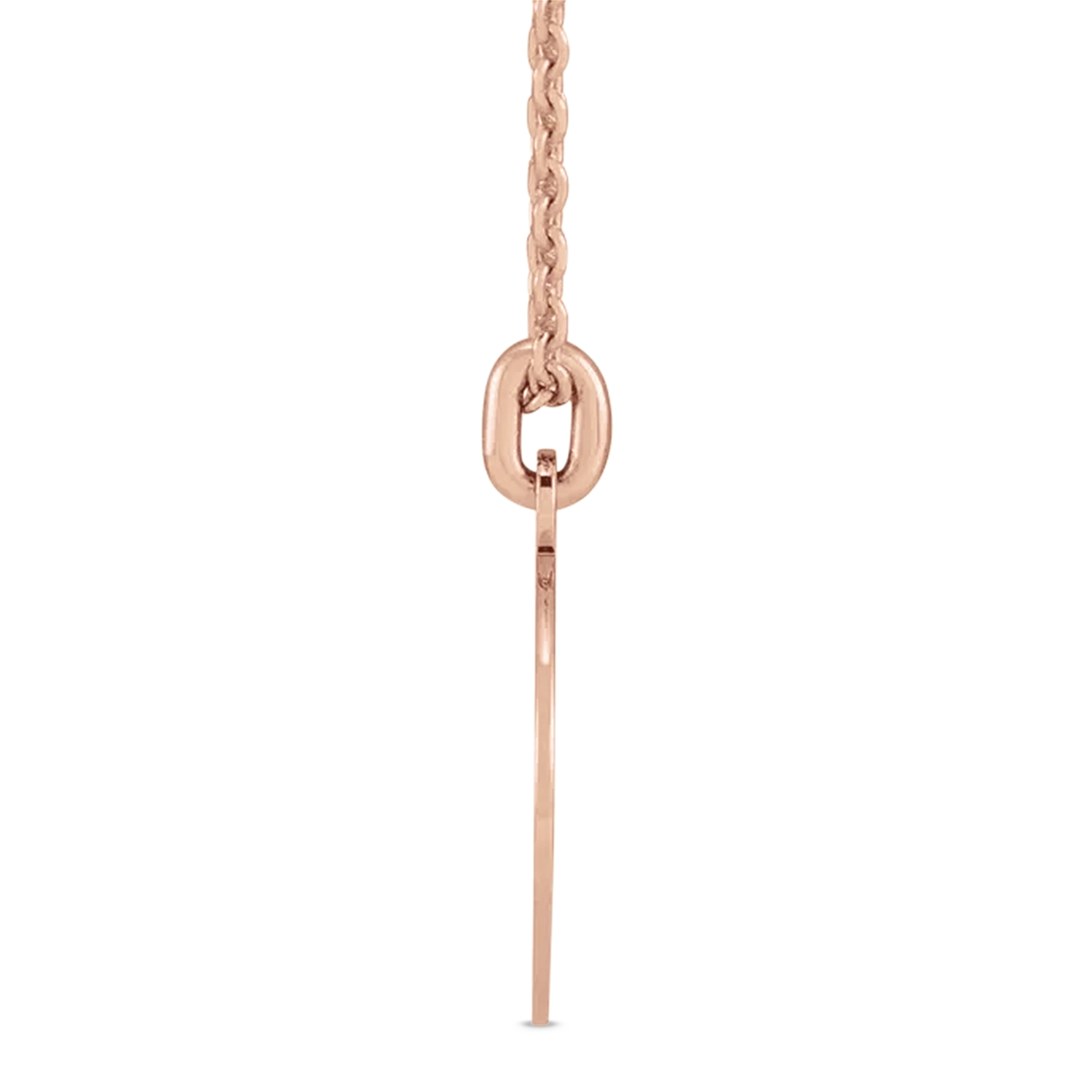 Compass Pendant Necklace 14K Rose Gold