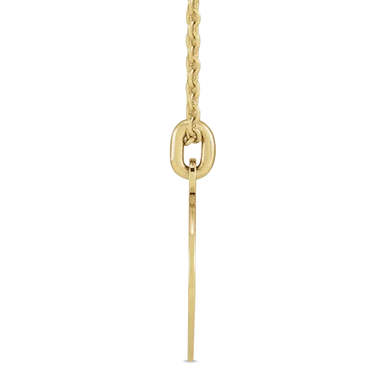 Compass Pendant Necklace 14K Yellow Gold