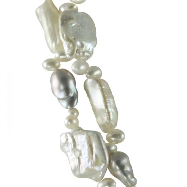 Unique Baroque Cultured Freshwater Pearl Necklace 48 Inch  6-12mm