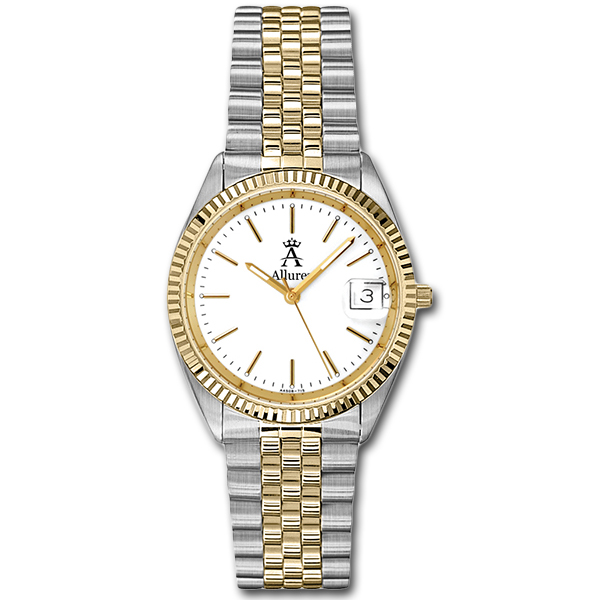 Allurez Men's Two-Tone Stainless Steel Sports Wrist Watch Swiss Made