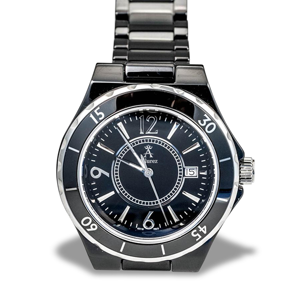 Allurez Unisex Ceramic Fashion Wrist Watch Swiss Made