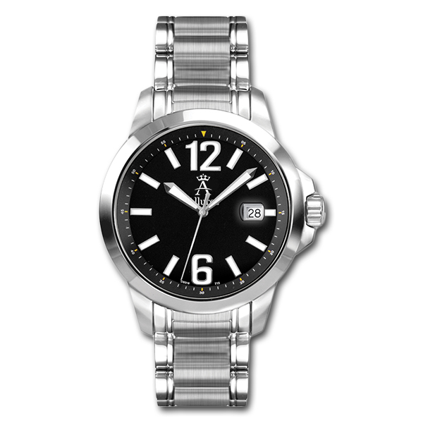 Allurez Men's Stainless Steel Luminous Diver Watch Luxuroius Swiss