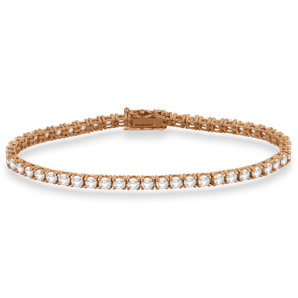Eternity Lab Grown Diamond Tennis Bracelet 14k Rose Gold (5.51ct)