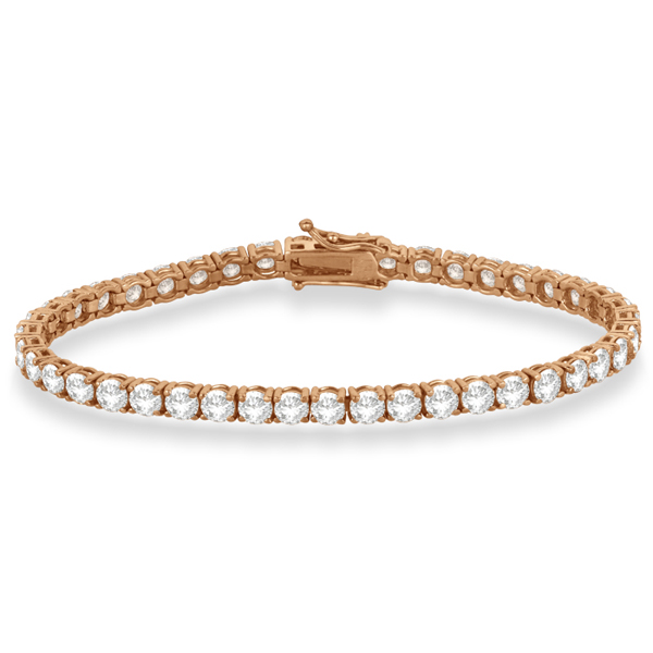 Eternity Lab Grown Diamond Tennis Bracelet 14k Rose Gold (10.01ct)