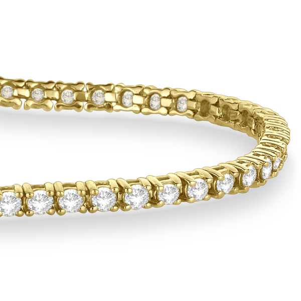 Eternity Lab Grown Diamond Tennis Bracelet 14k Yellow Gold (3.51ct)