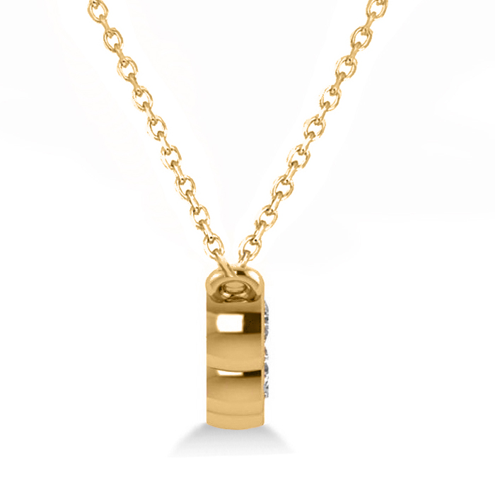 Diamond & Yellow Sapphire 5-Stone Pendant Necklace 14k Yellow Gold 2.00ct