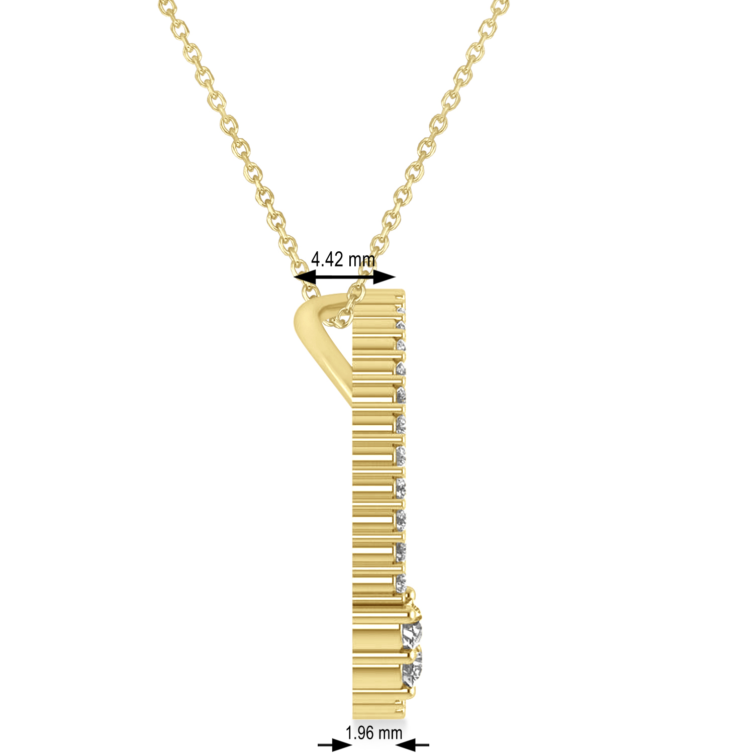 Lab Grown Diamond Locked Circle of Life Pendant Necklace 14k Yellow Gold (0.46ct)