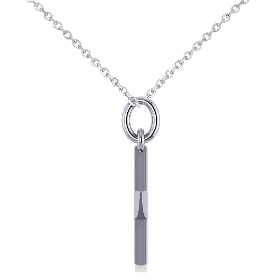 Star Shaped Pendant Necklace 14k White Gold