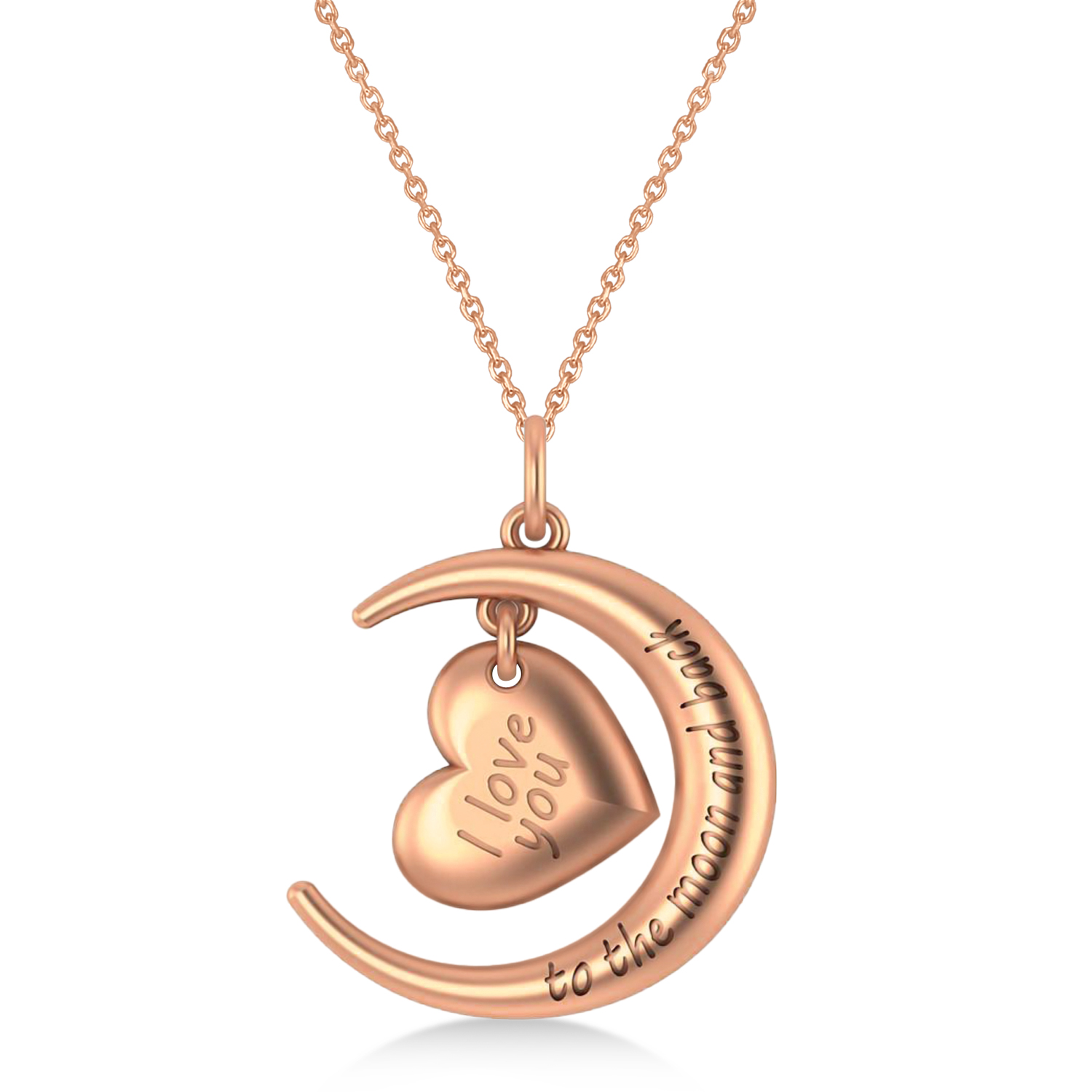 I love you to the moon and back locket necklace online