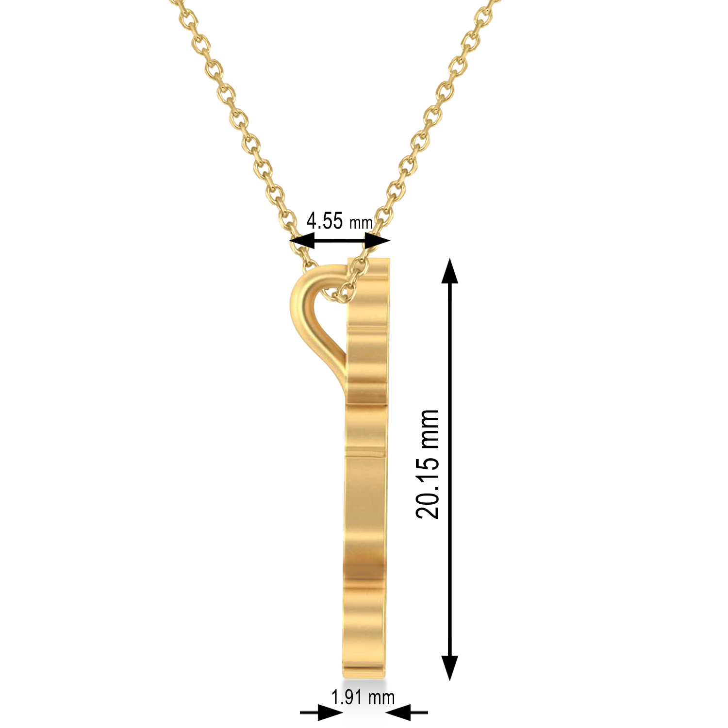 Buddha Spirituality Pendant Necklace 14k Yellow Gold