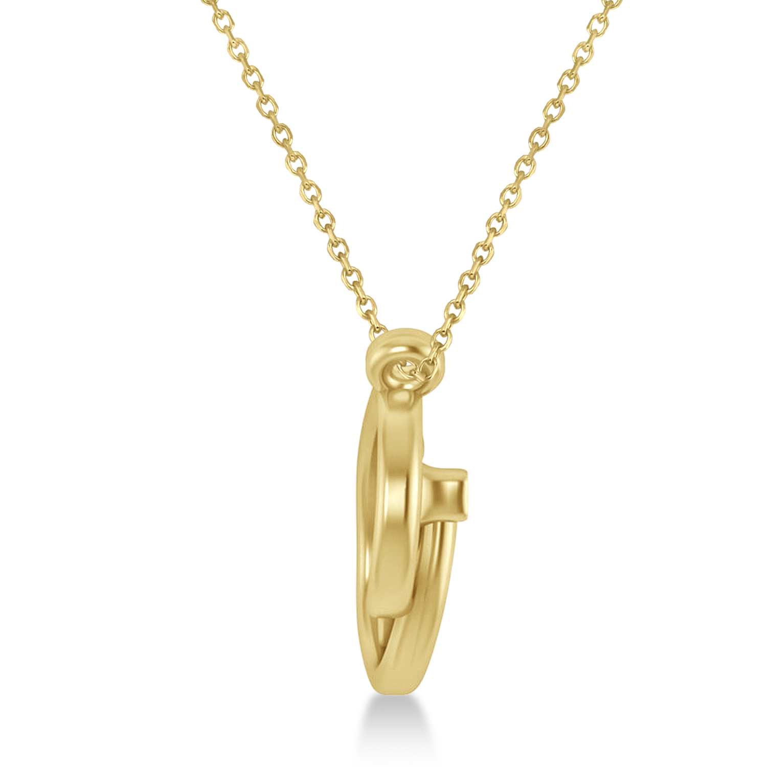 Stethoscope Pendant Necklace 14k Yellow Gold AZ10860