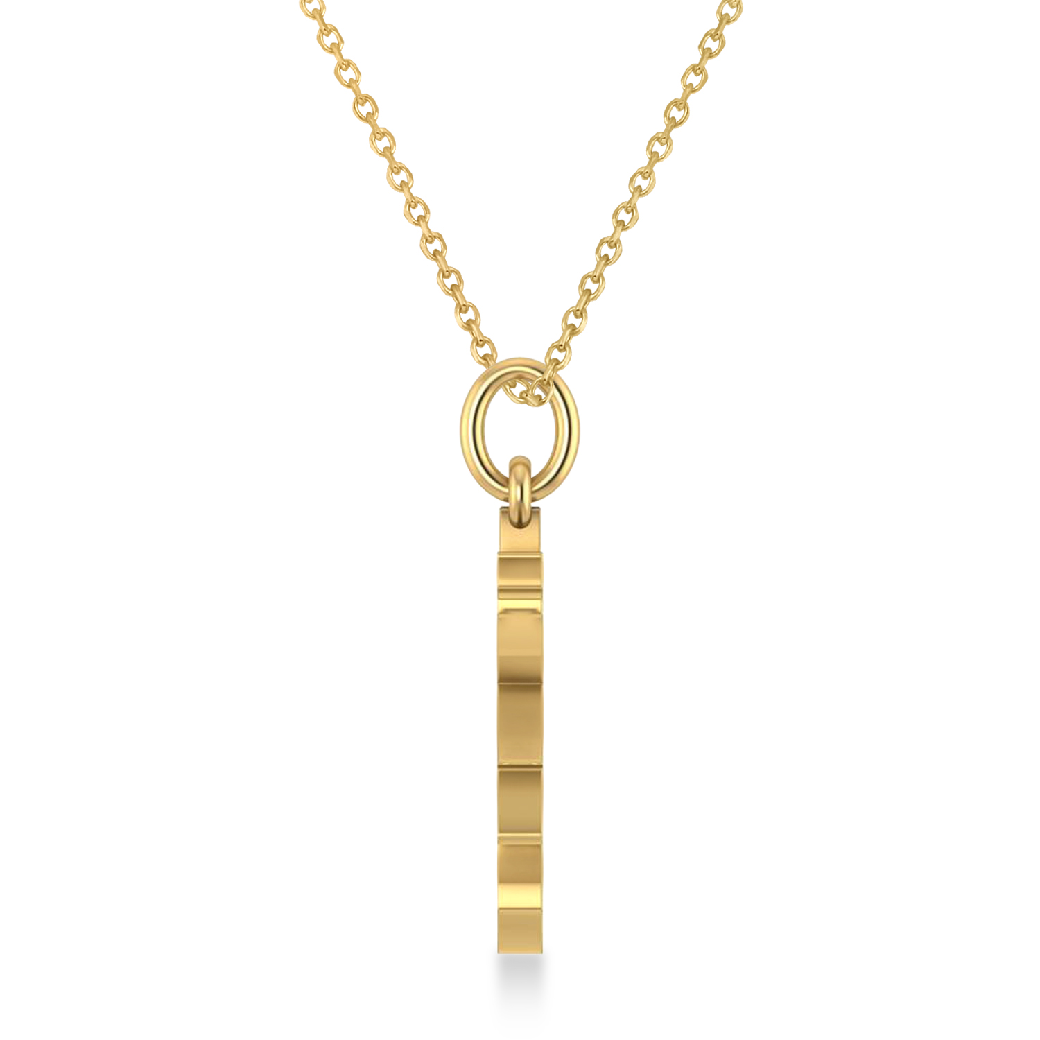 Maple Leaf Pendant Necklace 14k Yellow Gold