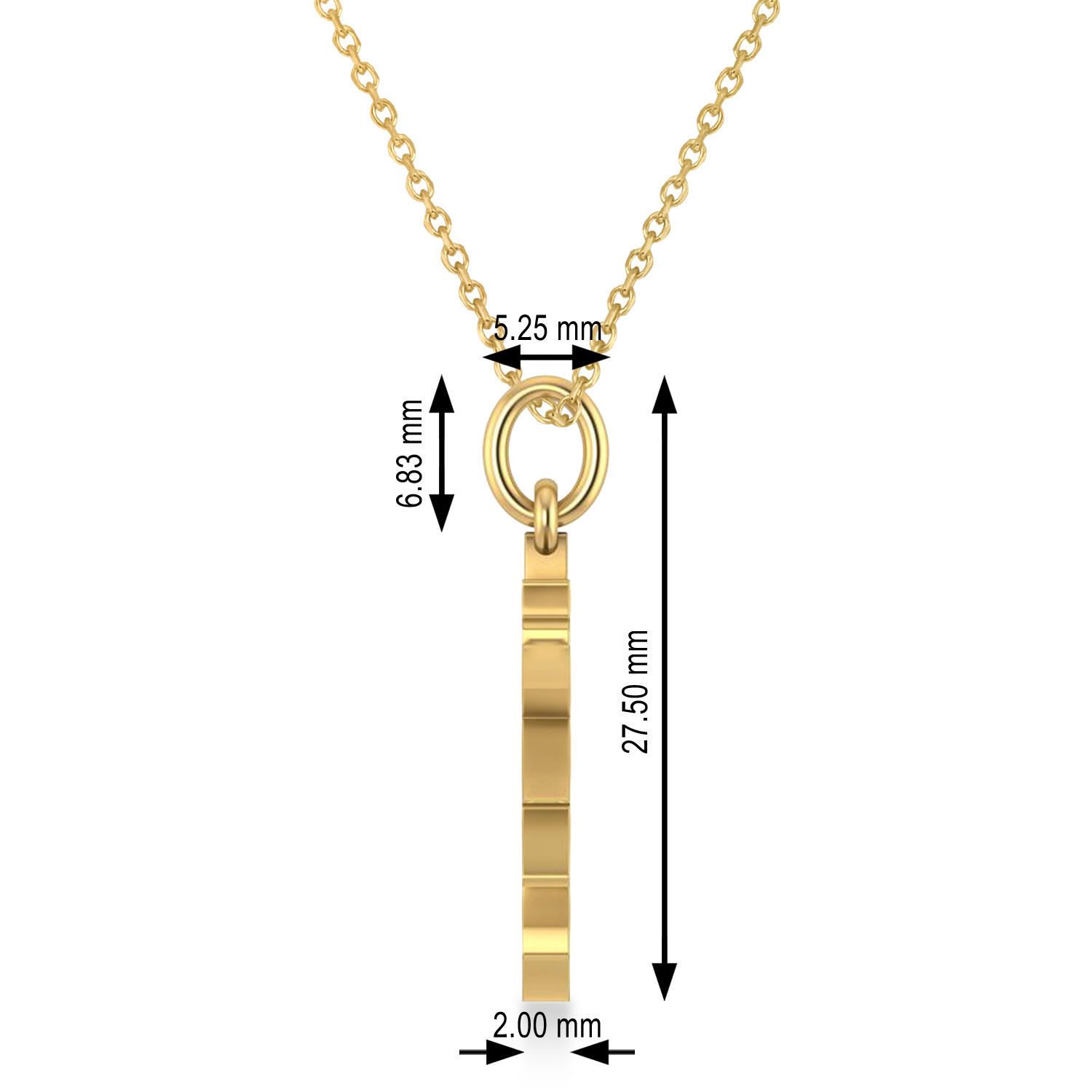 Maple Leaf Pendant Necklace 14k Yellow Gold