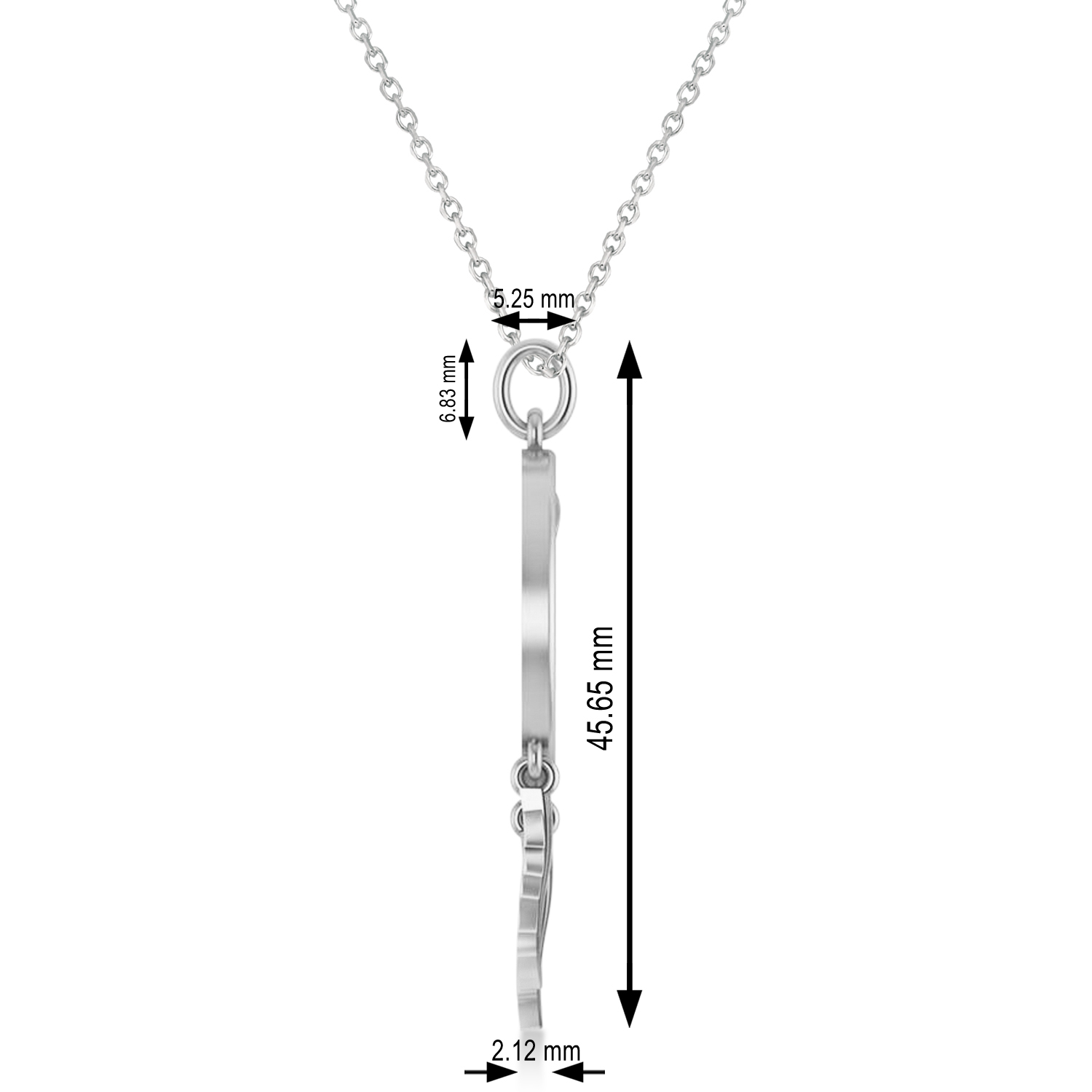 Tree of Life Dream Catcher Pendant Necklace 14k White Gold