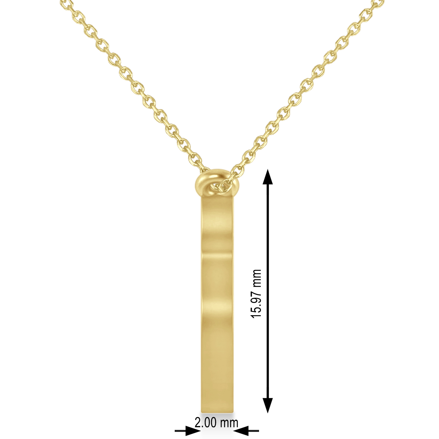 Tiger's Face Shaped Charm Pendant Necklace 14k Yellow Gold