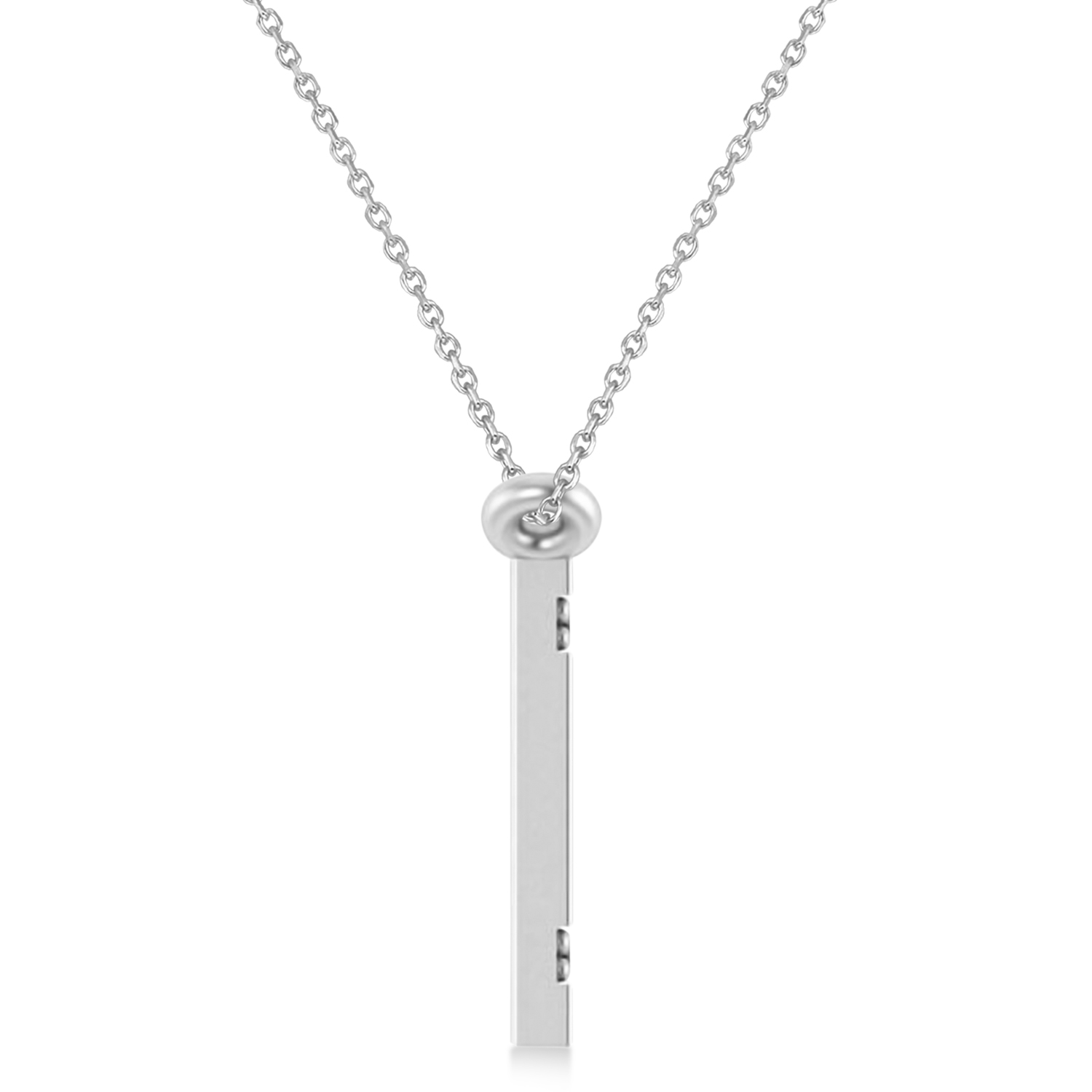 Blue Sapphire Israel Flag Pendant Necklace in Sterling Silver (0.24 ct)