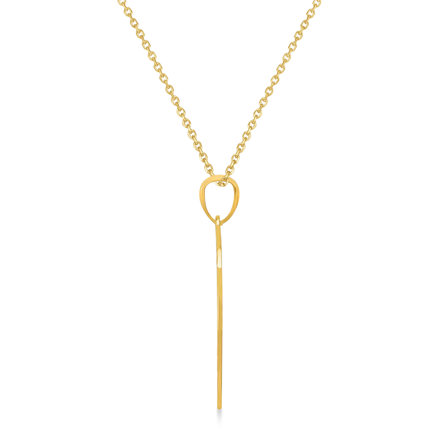 Basketball Charm Men's Pendant Necklace 14K Yellow Gold