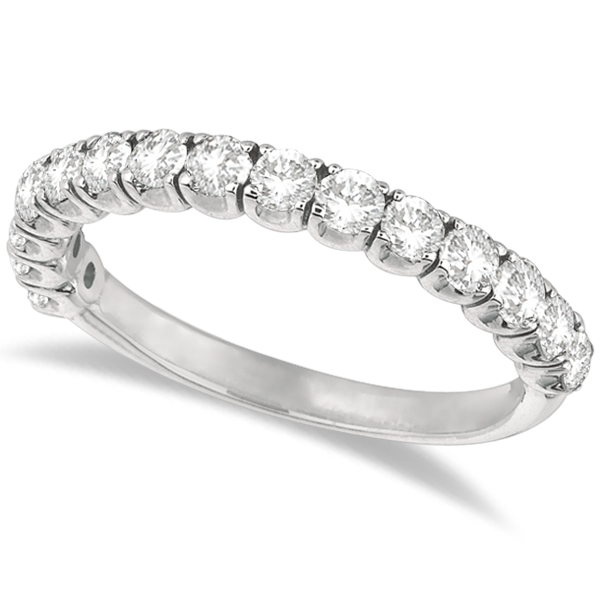 Custom-Made lab grown Diamond Wedding Band Anniversary Ring in 14k White Gold (1.00ct)