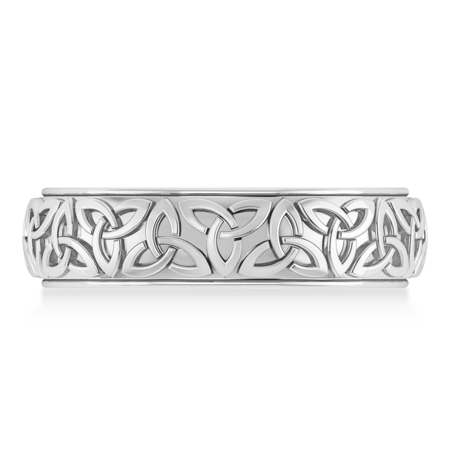 Custom-Made Celtic Knot Eternity Band 14k Two Tone Gold