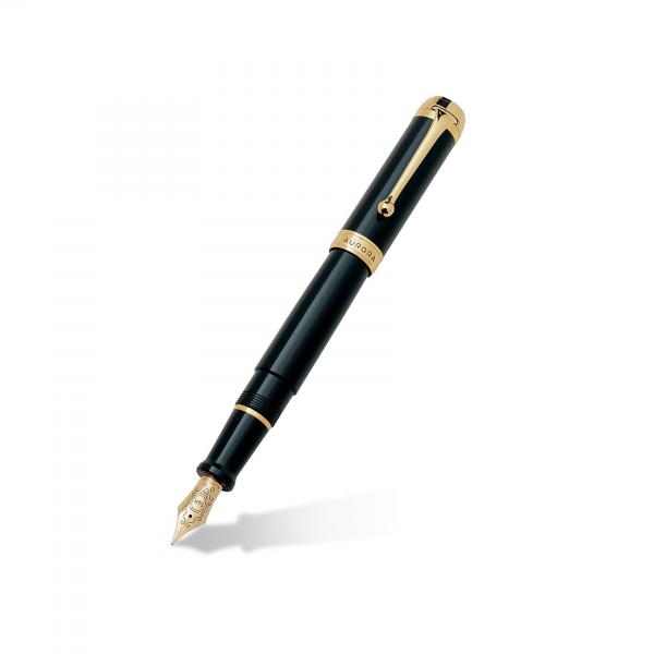 Aurora Talentum Classic 14k Yellow Gold & Black Fountain Pen