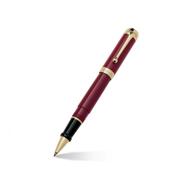 Aurora Talentum Classic 14k Yellow Gold & Burgundy Rollerball Pen