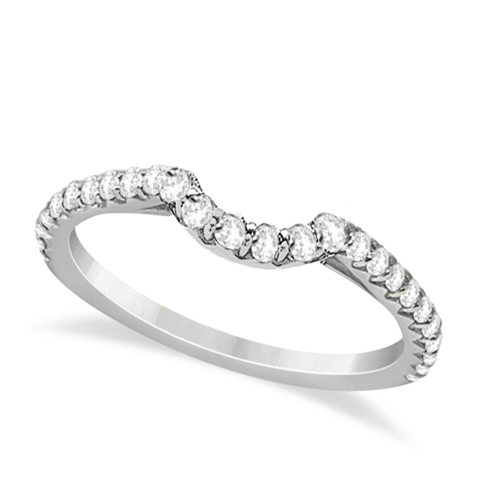 Halo Diamond Bridal Set w/ Side Stones Palladium (1.33ct)