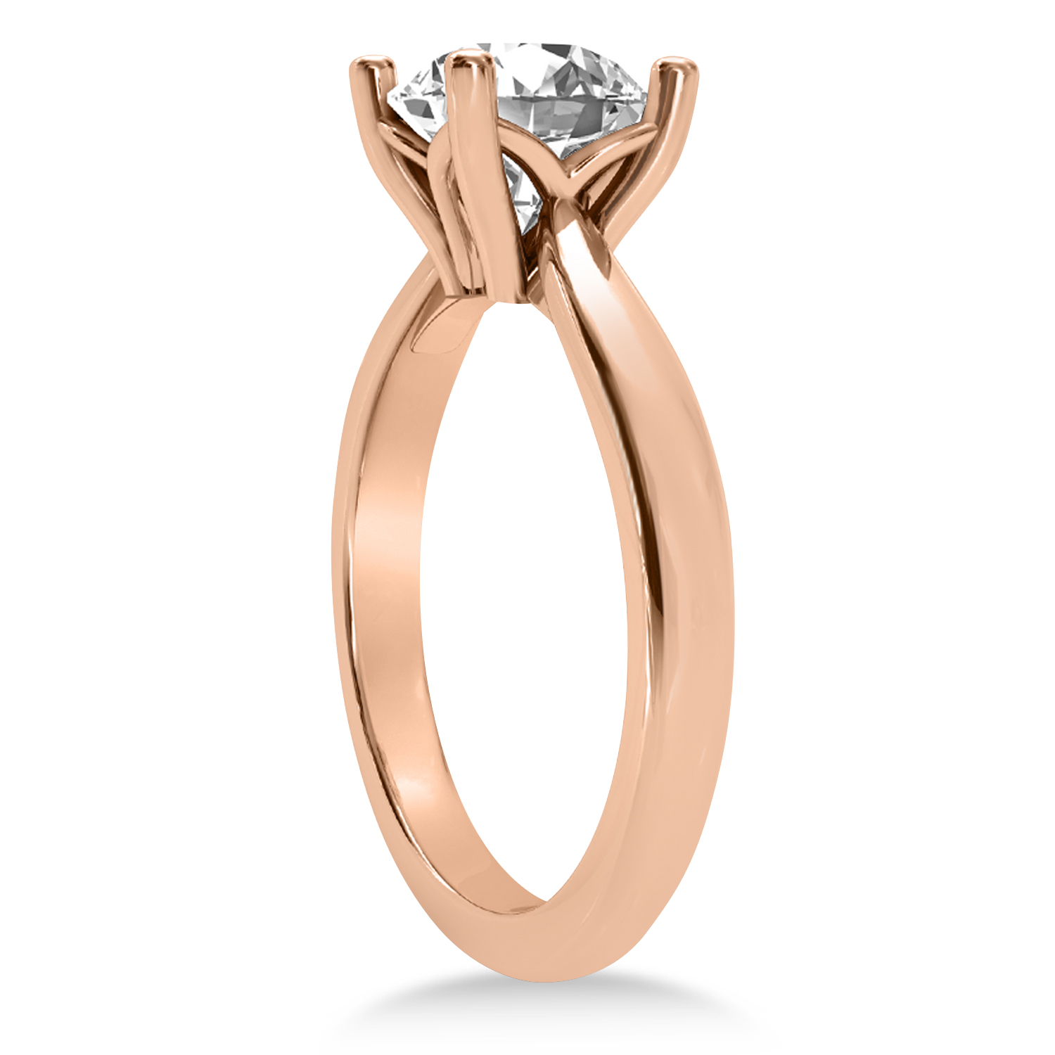 Diamond Fancy Engagement Ring 14k Rose Gold