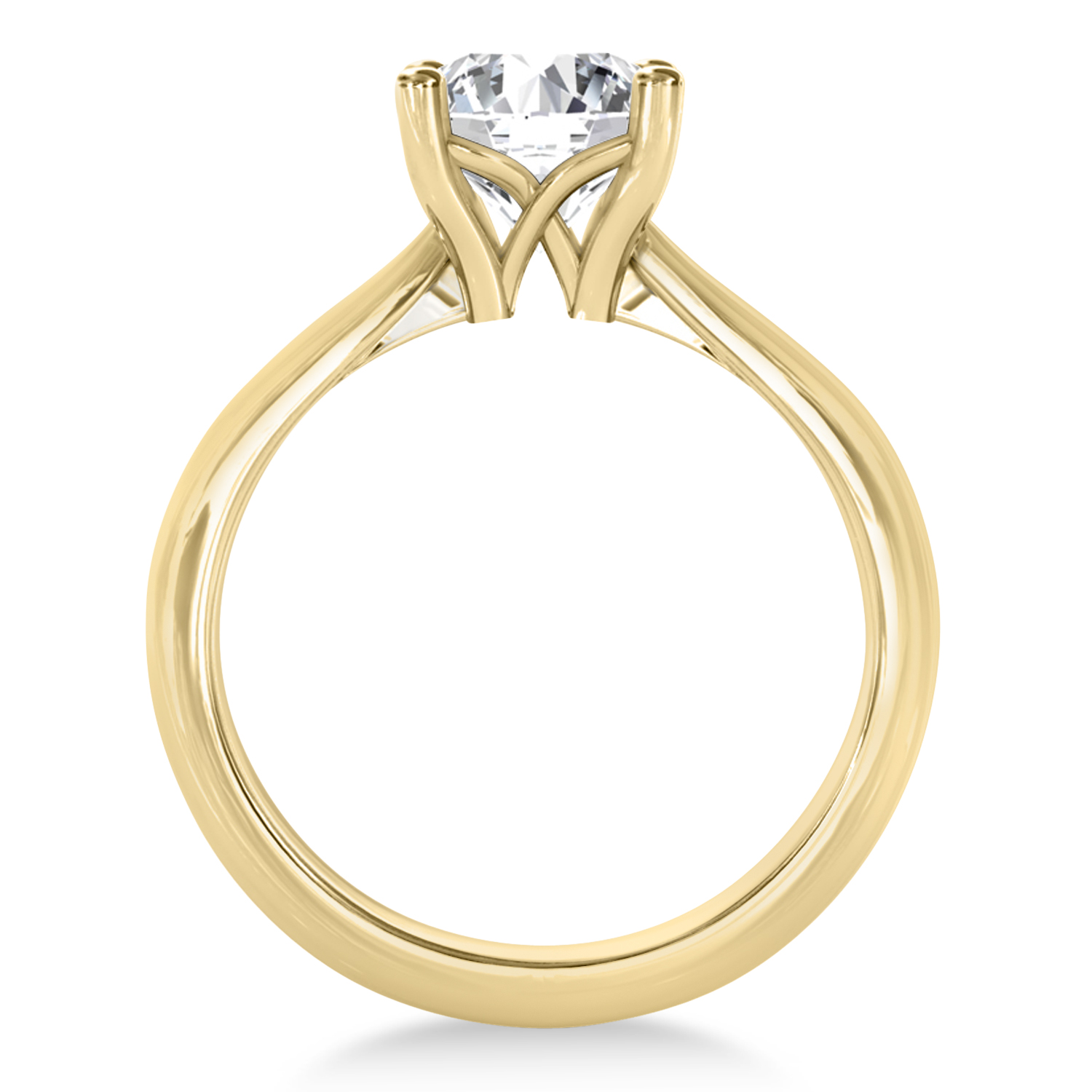 Diamond Fancy Engagement Ring 14k Yellow Gold
