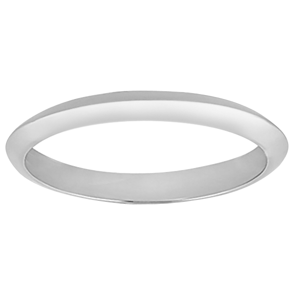 Six-Prong Knife Edge Solitaire Engagment Ring Bridal Set Palladium