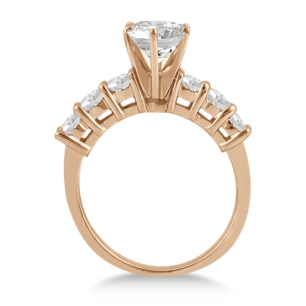 0.65ct Diamond Engagement Ring with Matching Engagement Band 18k Rose Gold