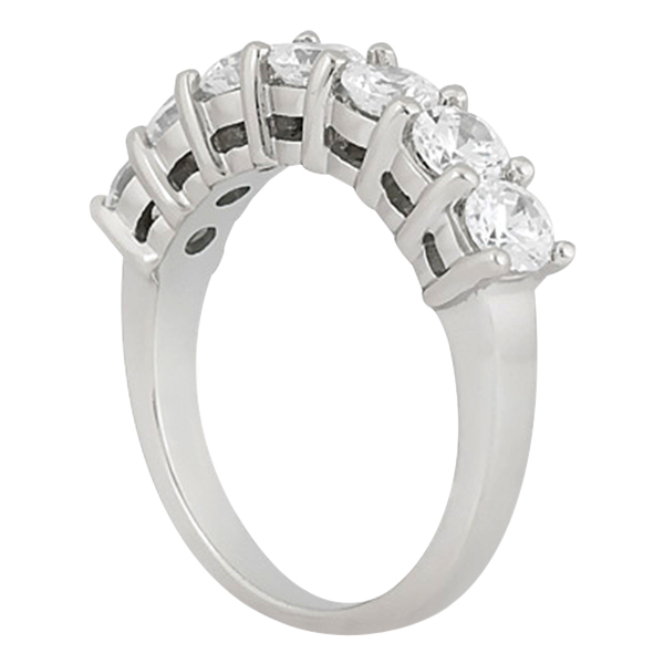 Semi-Eternity Diamond Wedding Band in 14k White Gold (0.35 ctw)