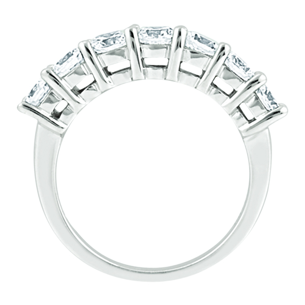 Semi-Eternity Diamond Wedding Band in 14k White Gold (0.35 ctw)