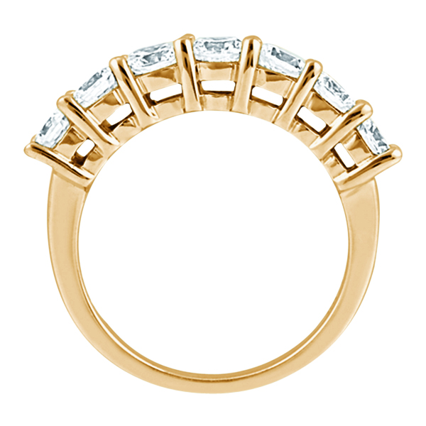 Semi-Eternity Diamond Wedding Band in 18k Rose Gold (0.35 ctw)