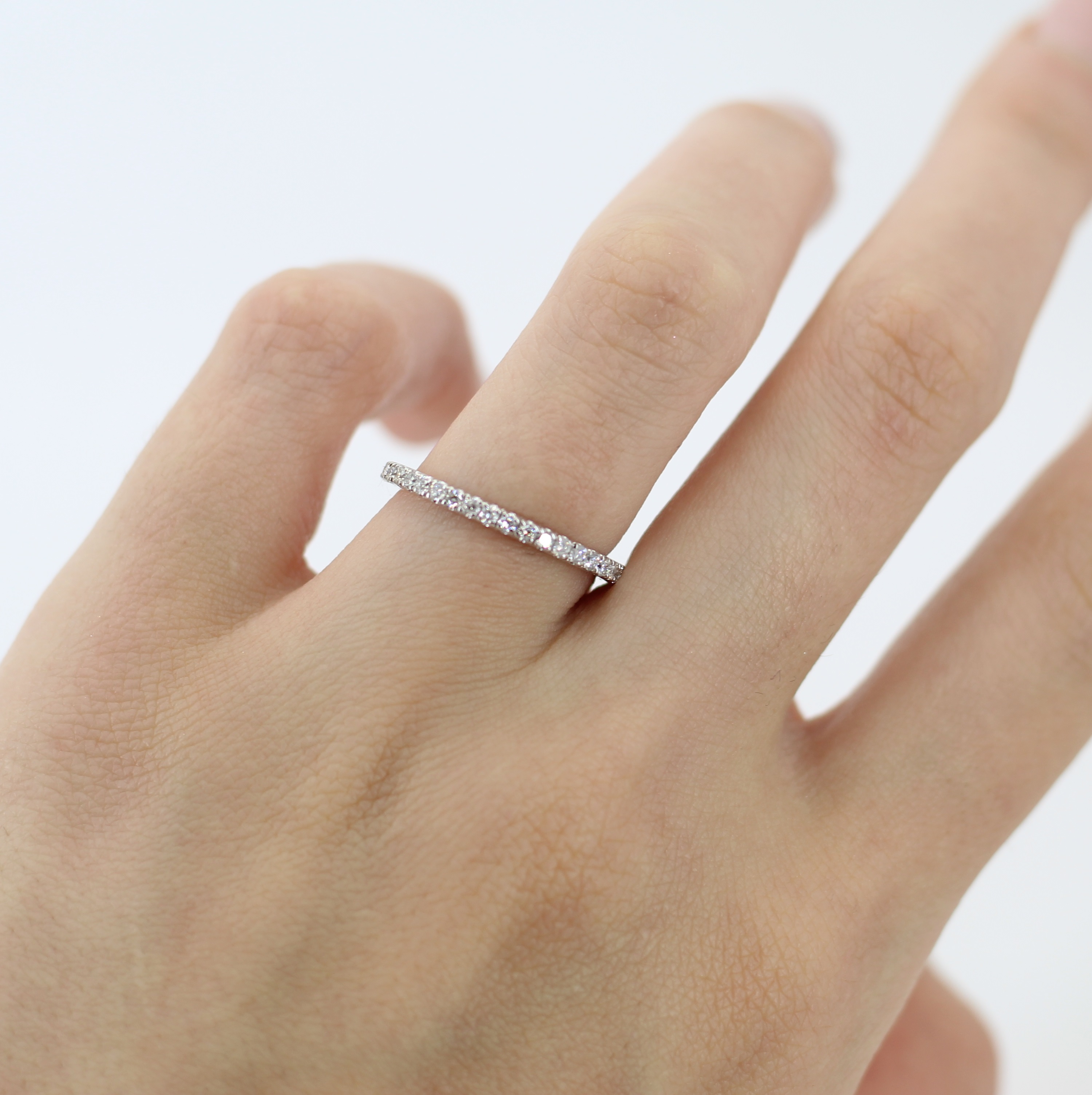 Diamond Eternity Wedding Band for Women platinum Ring (0.47ct)