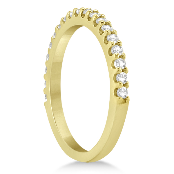 Halo Diamond Engagement Ring & Band Bridal Set 18K Yellow Gold (1.12ct)