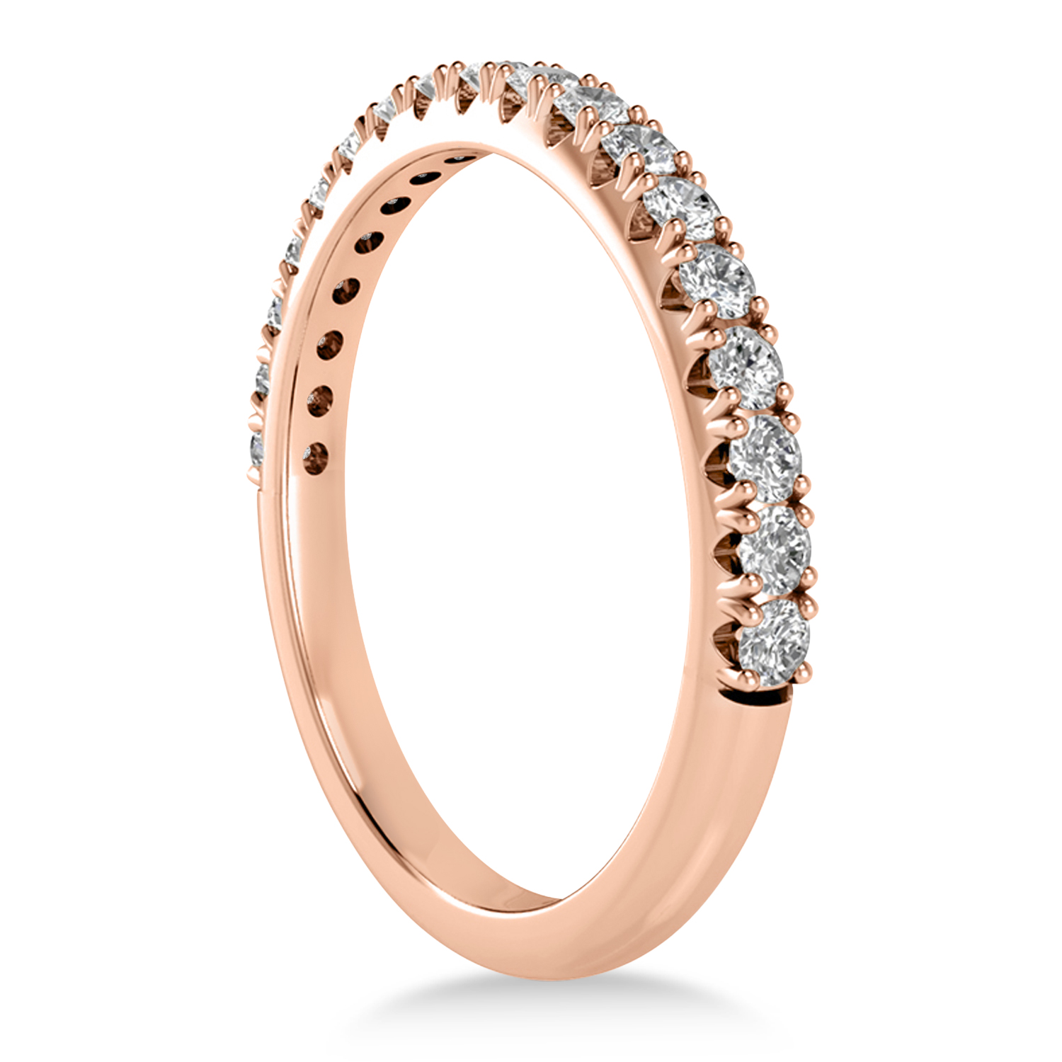 Diamond Accented Halo Bridal Set 18k Rose Gold (0.97ct)