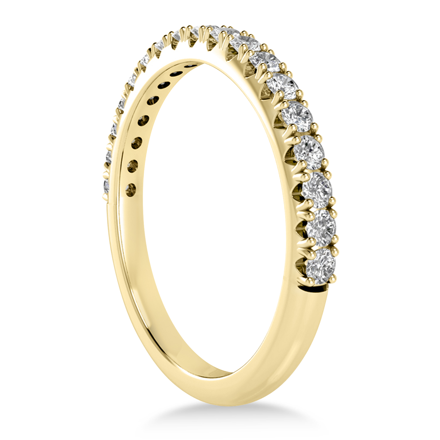 Diamond Accented Wedding Band 14k Yellow Gold (0.36ct)