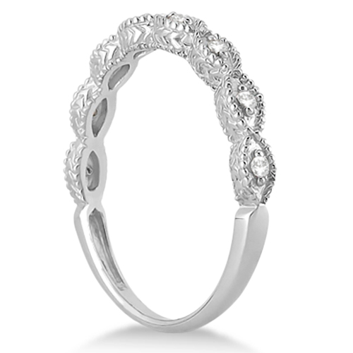 Marquise Antique Style Lab Grown Diamond Bridal Set 14k